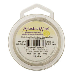 28g Artistic Wire Stainless Steel 40yd