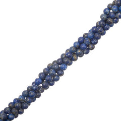 4mm Lapis Lazuli (Natural) Beads 15-16" Strand