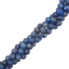 6mm Lapis Lazuli (Natural) Beads 15-16" Strand