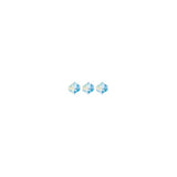 4mm Aqua AB Preciosa Bicone Each