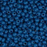 10/0 Czech Seed Beads #1006V Opaque Medium Blue 22g