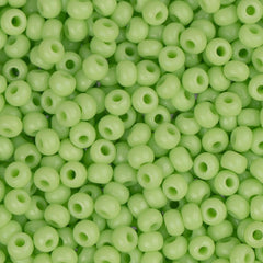10/0 Czech Seed Beads #1012V Opaque Pale Green 22g