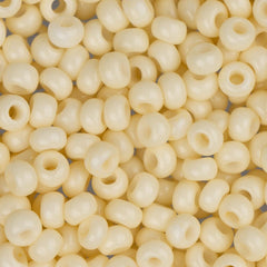8/0 Czech Seed Beads #40040V Bone Solgel 22g