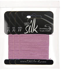 Silk Bead Thread FF (12.8lbs) Strawberry Pink 16yds