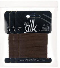 Silk Bead Thread FF (12.8lbs) Chestnut 16yds