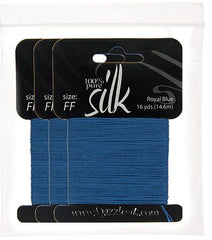 Silk Bead Thread FF (12.8lbs) Royal Blue 16yds
