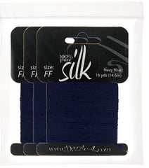 Silk Bead Thread FF (12.8lbs) Navy Blue 16yds