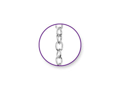 Chain Curb 2mm Links Silver 1.2m