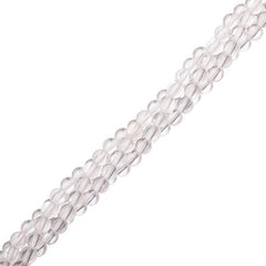 4mm Quartz Crystal (Natural) Grade A Beads 15-16" Strand