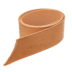 3" Vegetable Tanned Tooling Leather Strips - 4 Feet
