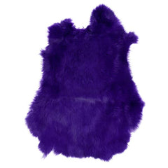 Rabbit Fur Pelt Dyed Purple