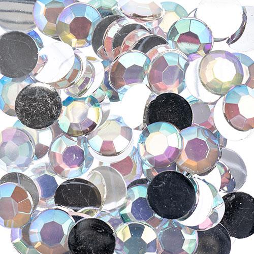 Strass Dos Plat Rond 10mm Cristal AB 500/pk