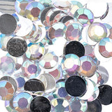 Strass Dos Plat Rond 10mm Cristal AB 500/pk