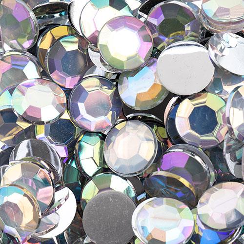 Strass Dos Plat Rond 12mm Cristal AB 400/pk