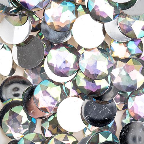 Strass Dos Plat Rond 20mm Cristal AB 200/pk