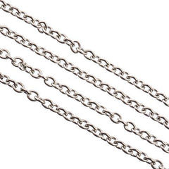 Chain Rolo 2.9x2.4mm Links Stainless Steel 1m