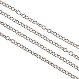 Chaîne Rolo 2.5x2mm Maillons Inox 1m