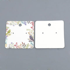 Earring Cards 2" Birds & Flowers 50/pk