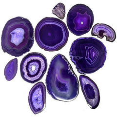 Agate Slab 2" Purple - Each