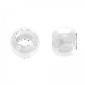 2.5mm Crimp Beads Silver 100/pk