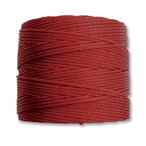 S-Lon Bead Cord .5mm Rouge Foncé 77yd Bobine