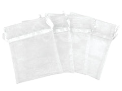 Organza Bags 4x5" White 4/pk