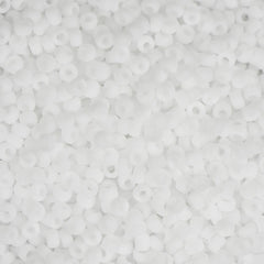 15/0 Miyuki Seed Beads #0402F Matte White 8.2g