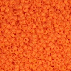 15/0 Miyuki Seed Beads #0406 Opaque Orange 8.2g
