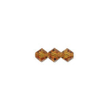 6mm Topaz Preciosa Bicone Each