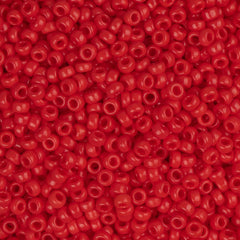 15/0 Miyuki Seed Beads #0408 Opaque Red 8.2g