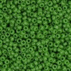 15/0 Miyuki Seed Beads #0411 Opaque Pea Green 8.2g