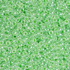 15/0 Miyuki Seed Beads #0520 Mint Green Ceylon 8.2g