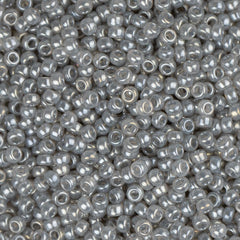 15/0 Miyuki Seed Beads #0526 Silver Grey Ceylon 8.2g