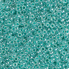 15/0 Miyuki Seed Beads #0536 Aqua Green Ceylon 8.2g