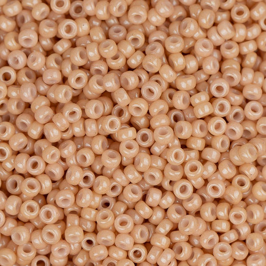 15/0 Miyuki Seed Beads #0597 Opaque Tan 8.2g