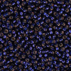 15/0 Miyuki Seed Beads #1426 Silver Lined Dark Purple 8.2g