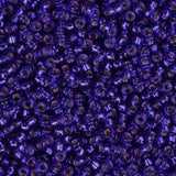 15/0 Perles Miyuki Rocailles #1427 Argent Doublé Violet 8.2g