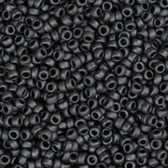 15/0 Miyuki Seed Beads #2065 Matte Dark Grey 8.2g