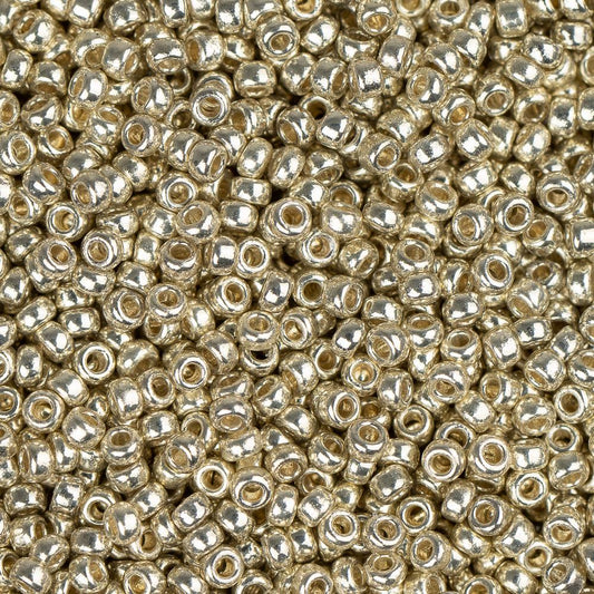 15/0 Miyuki Rocailles #4201 Duracoat Argent Galvanisé 8.2g