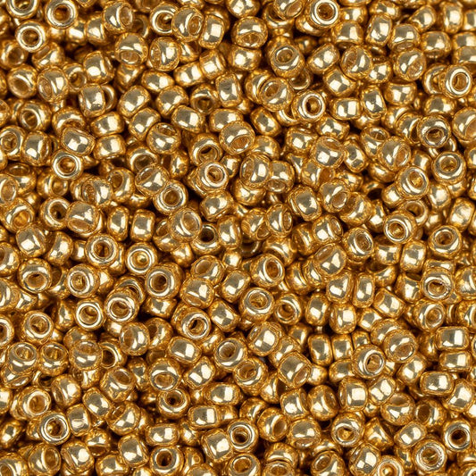 15/0 Miyuki Rocailles #4202 Duracoat Galvanisé Or 8.2g