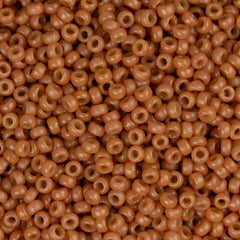 15/0 Miyuki Seed Beads #4457 Duracoat Opaque Creamy Coral 8.2g