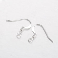 Silver Fish Hook Earrings 10/pk