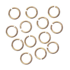 18kt Gold Plated Jump Ring 4x0.5mm 24ga 250/pk