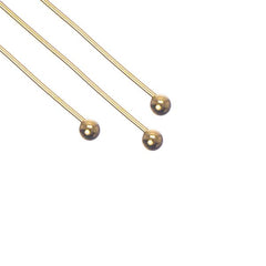 Ball Pins 35mm 18kt Gold Plated 58/pk