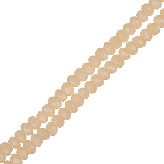 Crystal Lane Rondelle 1.5x2.5mm Crème Opaque 246/Brin