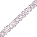Crystal Lane Rondelle 1.5x2.5mm Transparent Rose AB 246/Brin