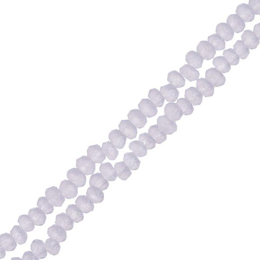 Crystal Lane Rondelle 1.5x2.5mm Rose Opaque 246/Brin