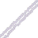 Crystal Lane Rondelle 1.5x2.5mm Rose Opaque 246/Brin