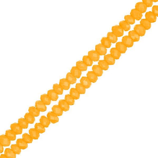 Crystal Lane Rondelle 1,5 x 2,5 mm Orange opaque 246/fil