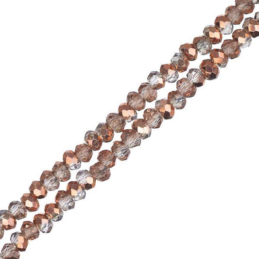 Crystal Lane Rondelle 1.5x2.5mm Tr Demi Cuivre Iris 246/Brins